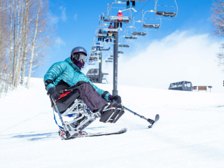 adaptive sports center mono skiers 30